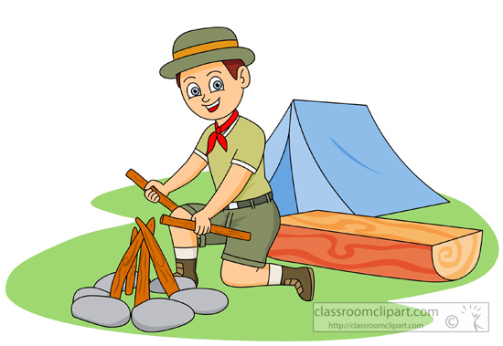 Boy scouts camping clipart dromfig top