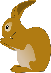Bunny rabbit clip art at vector clip art