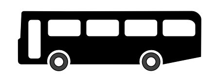 Bus clipart black and white clipartion com