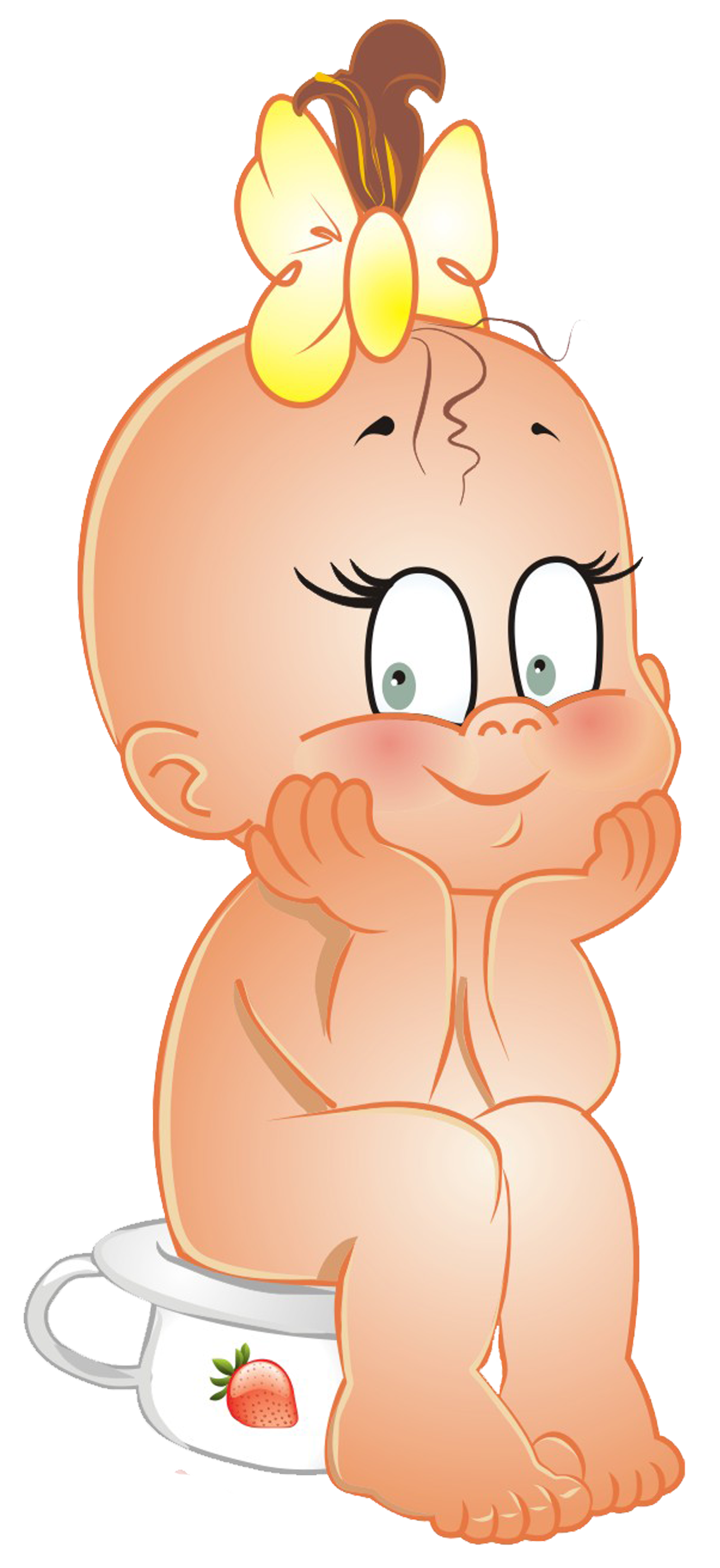 Cartoon baby girl clipart - Clipartix