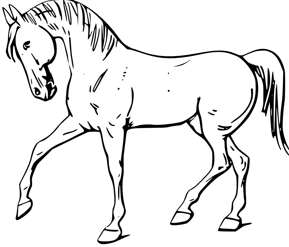 Cartoon horse clip art 2