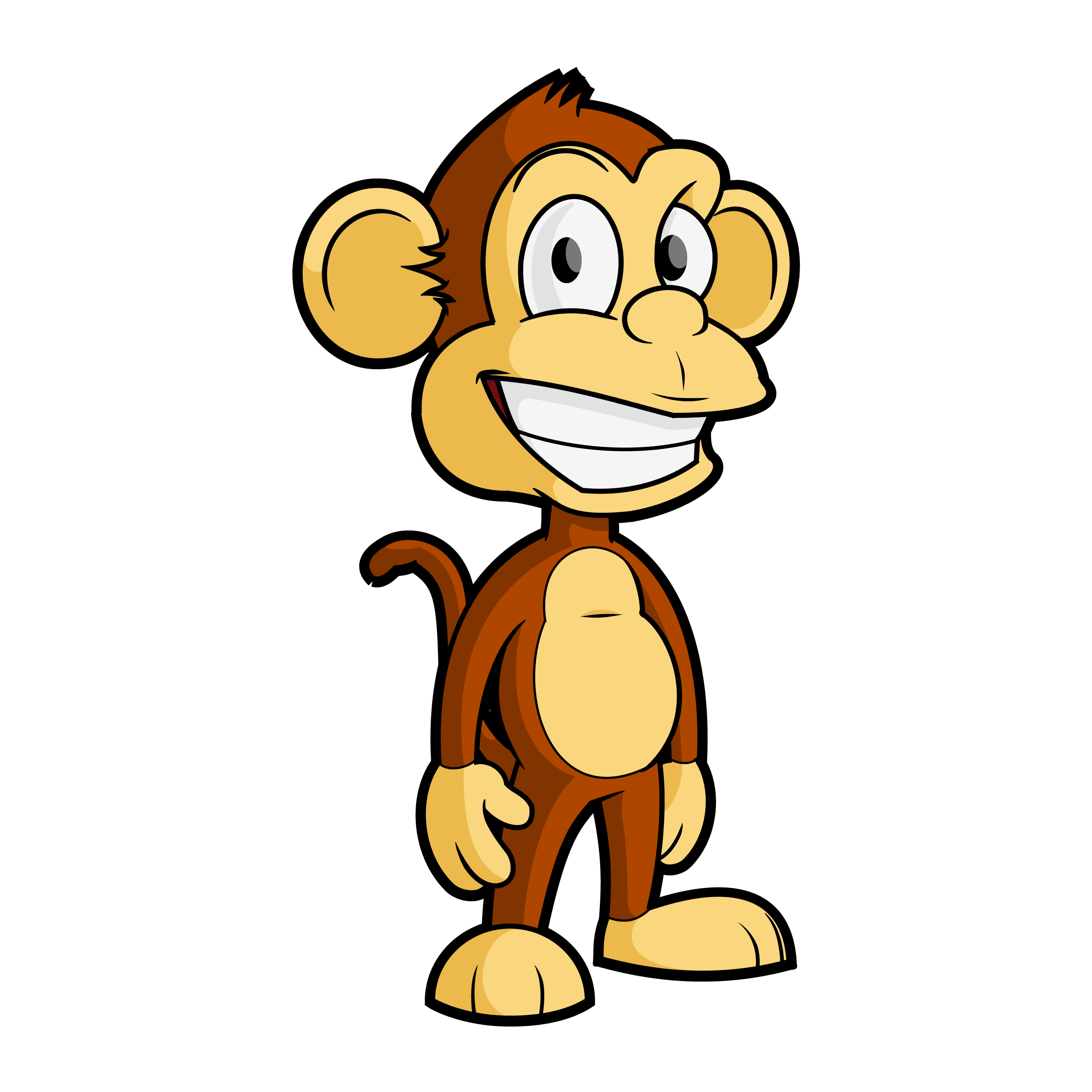 Cartoon monkeys clip art graphics 2
