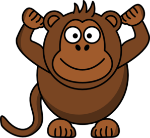 Cartoon monkeys clip art graphics