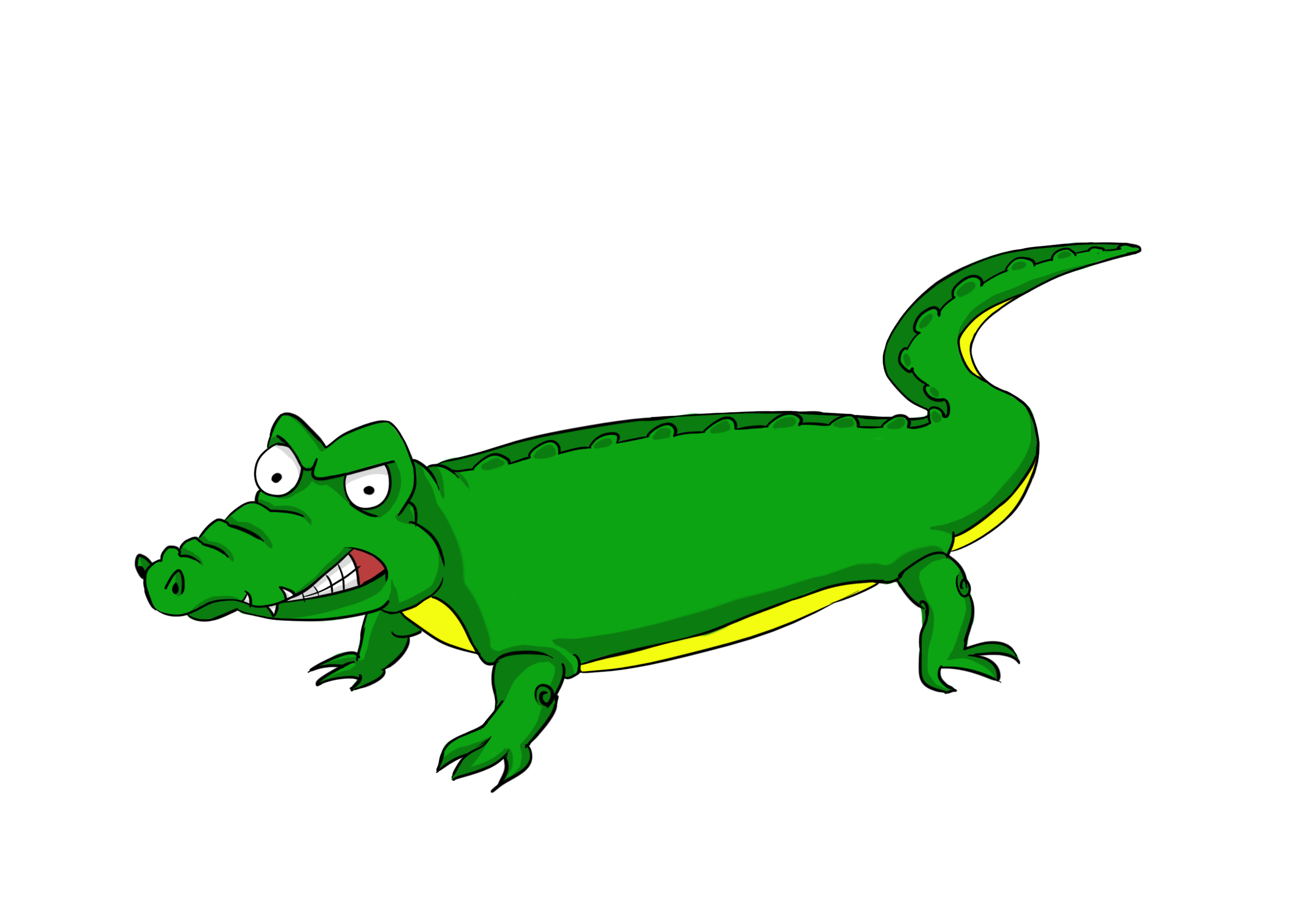 Cartoon pictures of alligators clipart