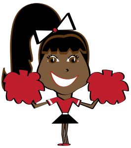Cheerleader cheer clip art vector clip art free clipartcow