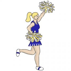 Cheerleader cheer clipart 3