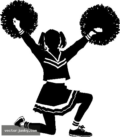 Cheerleader free cheerleading clip art black and white on dayasrionp bid 2