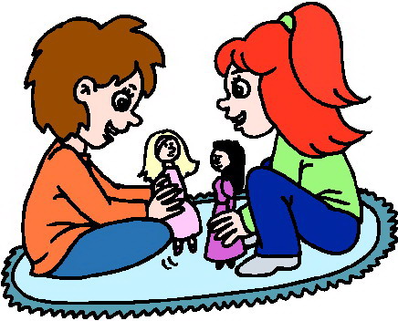 Children playing clipart 2