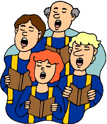 Church choir clipart
