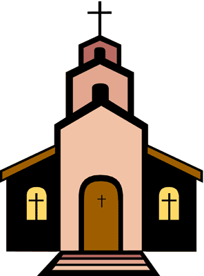 Church clip art black and white free clipart images