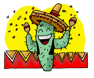 Cinco de mayo moving pictures and mexican fiesta animations clipart