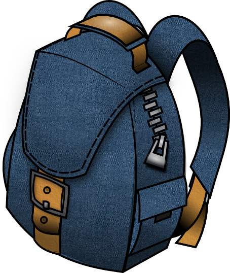 Clip art backpack clipart 3 clipartcow 2
