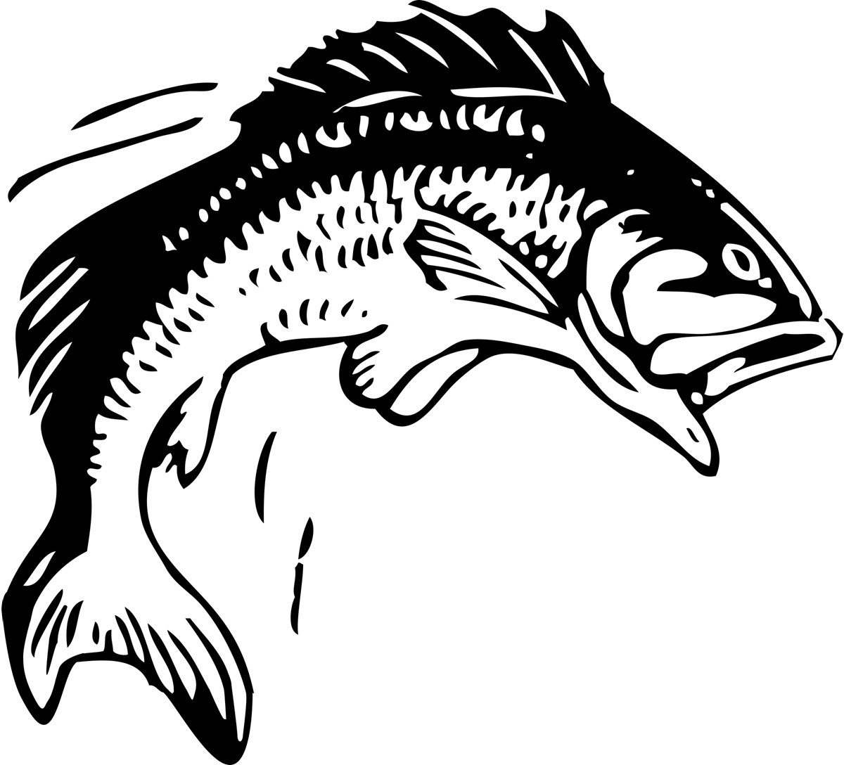 Clip art fish bass fishing clip art free printable fish stencils