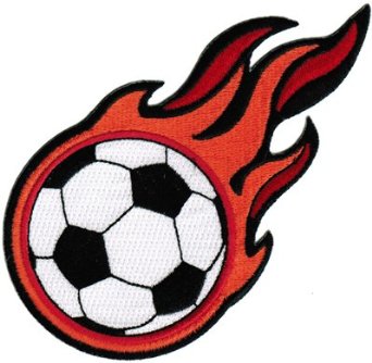 Clip art flaming soccer ball on dayasriogf top