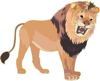 Clip art lion roar dromgbn top