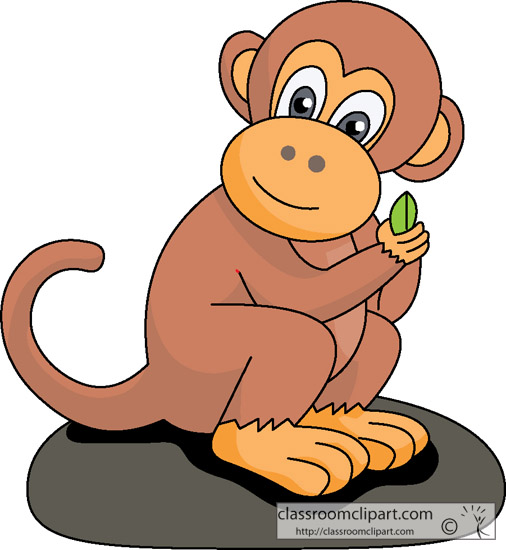 Clip art of cartoon monkeys 2