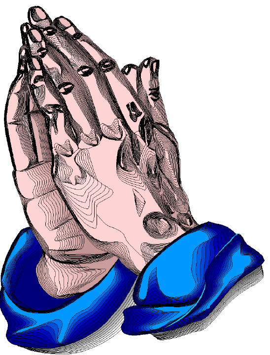 Clip art of praying hands free clipart images clipartcow 2