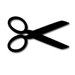 Clip art scissors cutting