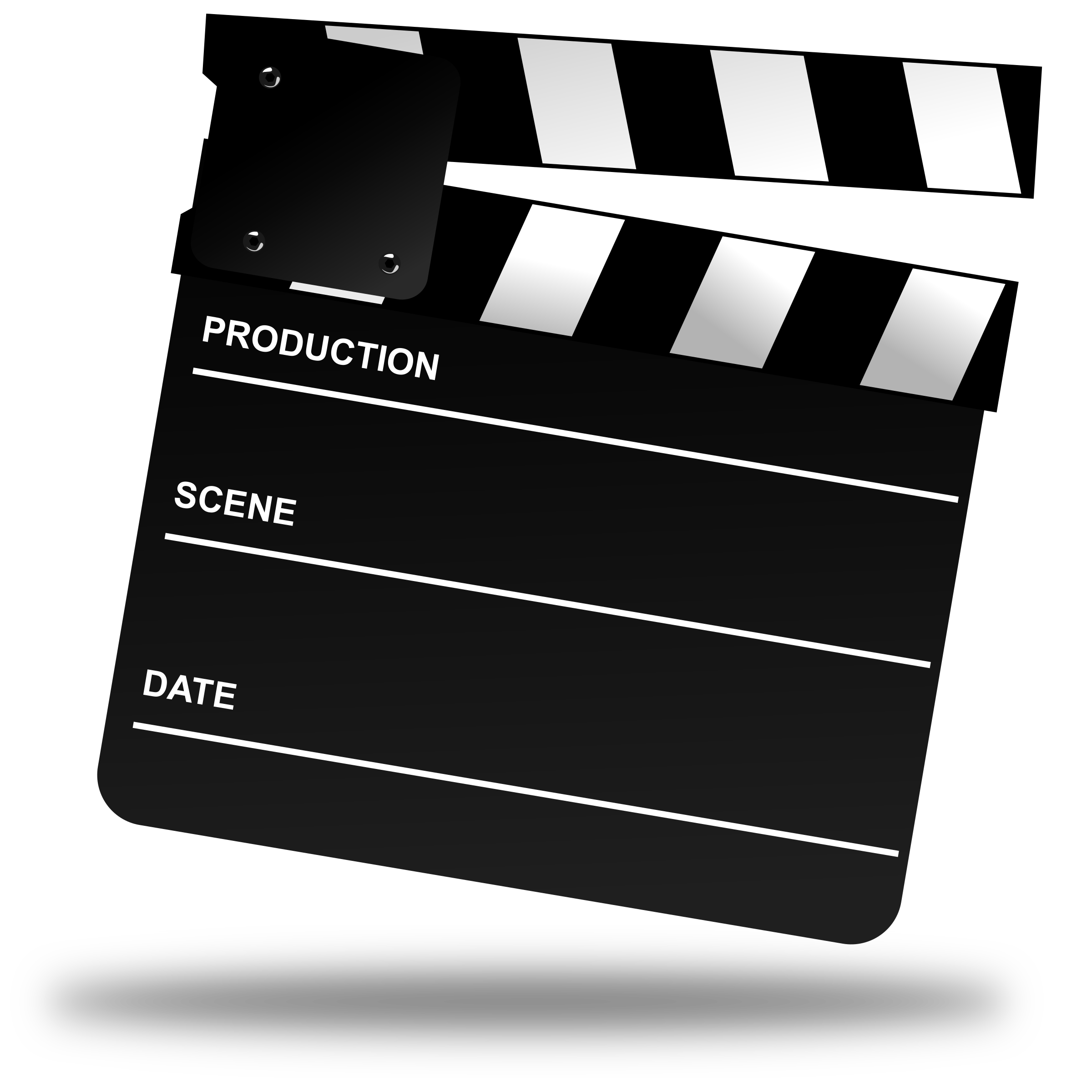 Clipart movie clapper board