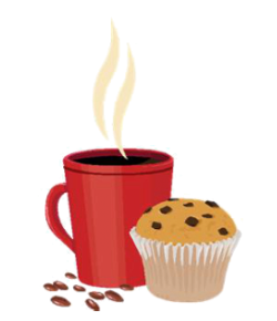 Coffee and cake clip art