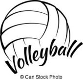 Free volleyball clipart black and white free 2 - Clipartix