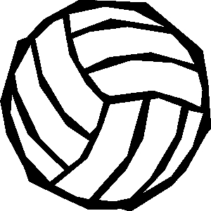 Colorful volleyball clip art at vector clip art clipartcow 2