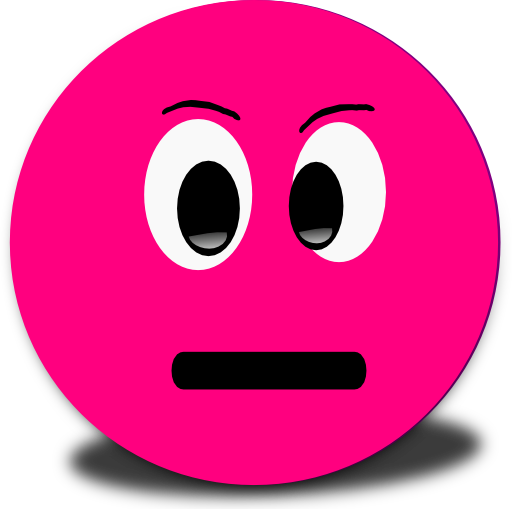 Confused emoticon confused smiley pink emoticon clipart i2clipart free