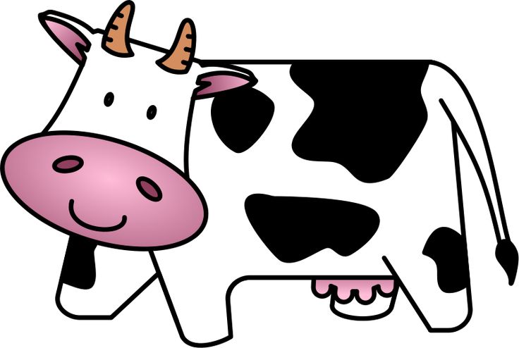Cow cartoon clipart cow baby cartoon free