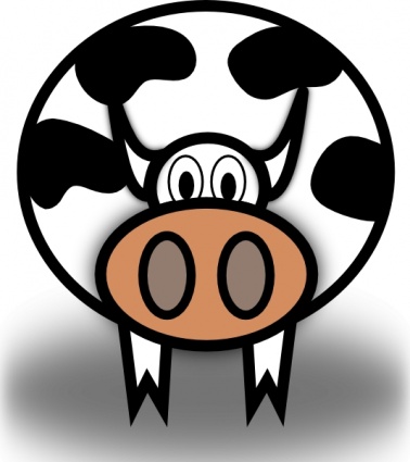 Cow clip art free vector animals vectors deluxevectors