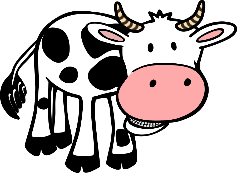 Cow clip art outline free clipart images