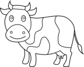 Cow clip art at clker vector clip art - Clipartix