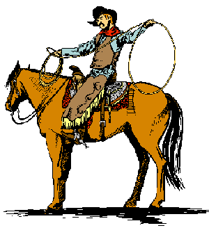 Cowboy clipart black and white free clipart images