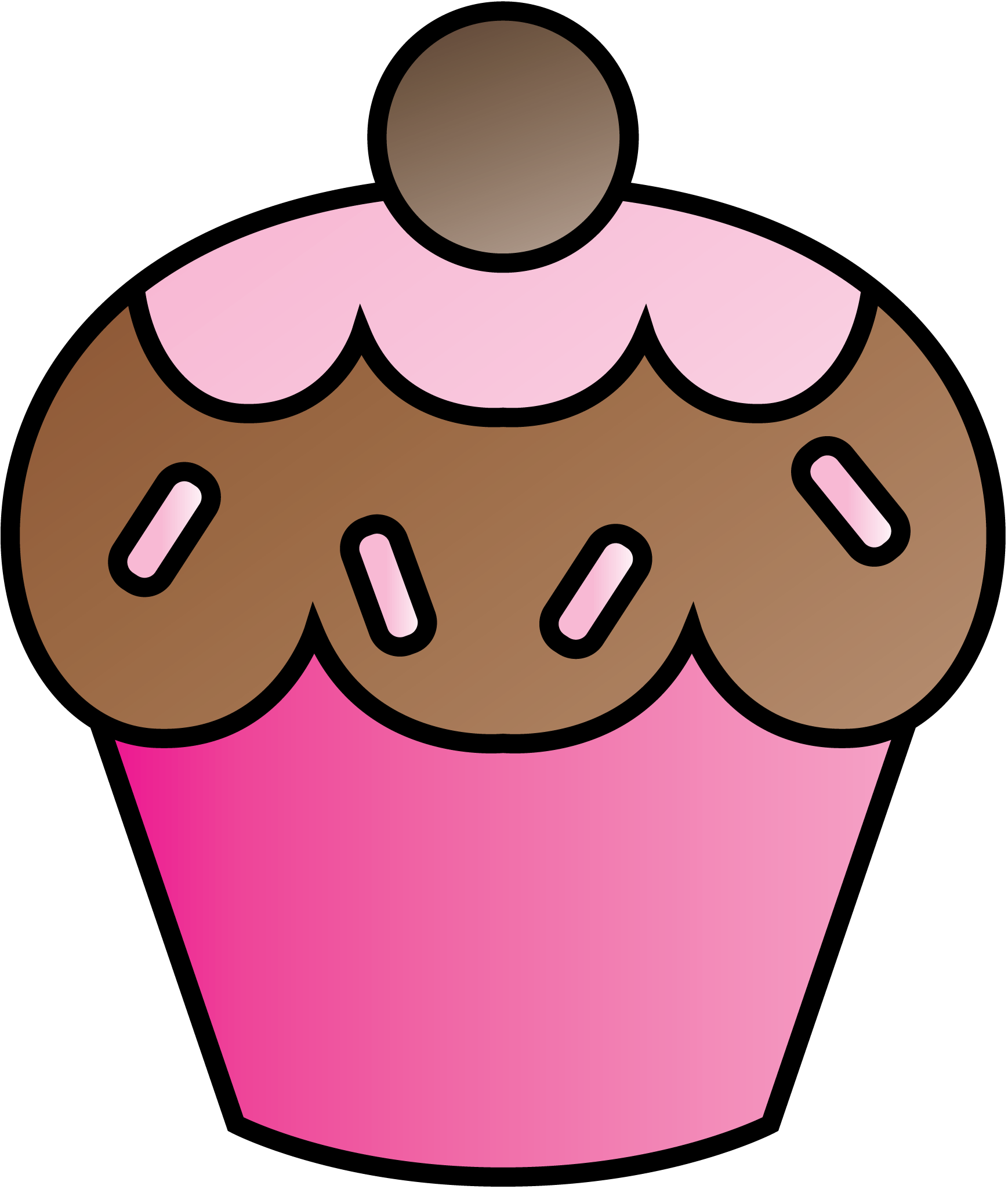 Cupcake art on clip art cupcake and pink cupcakes 2 clipartcow