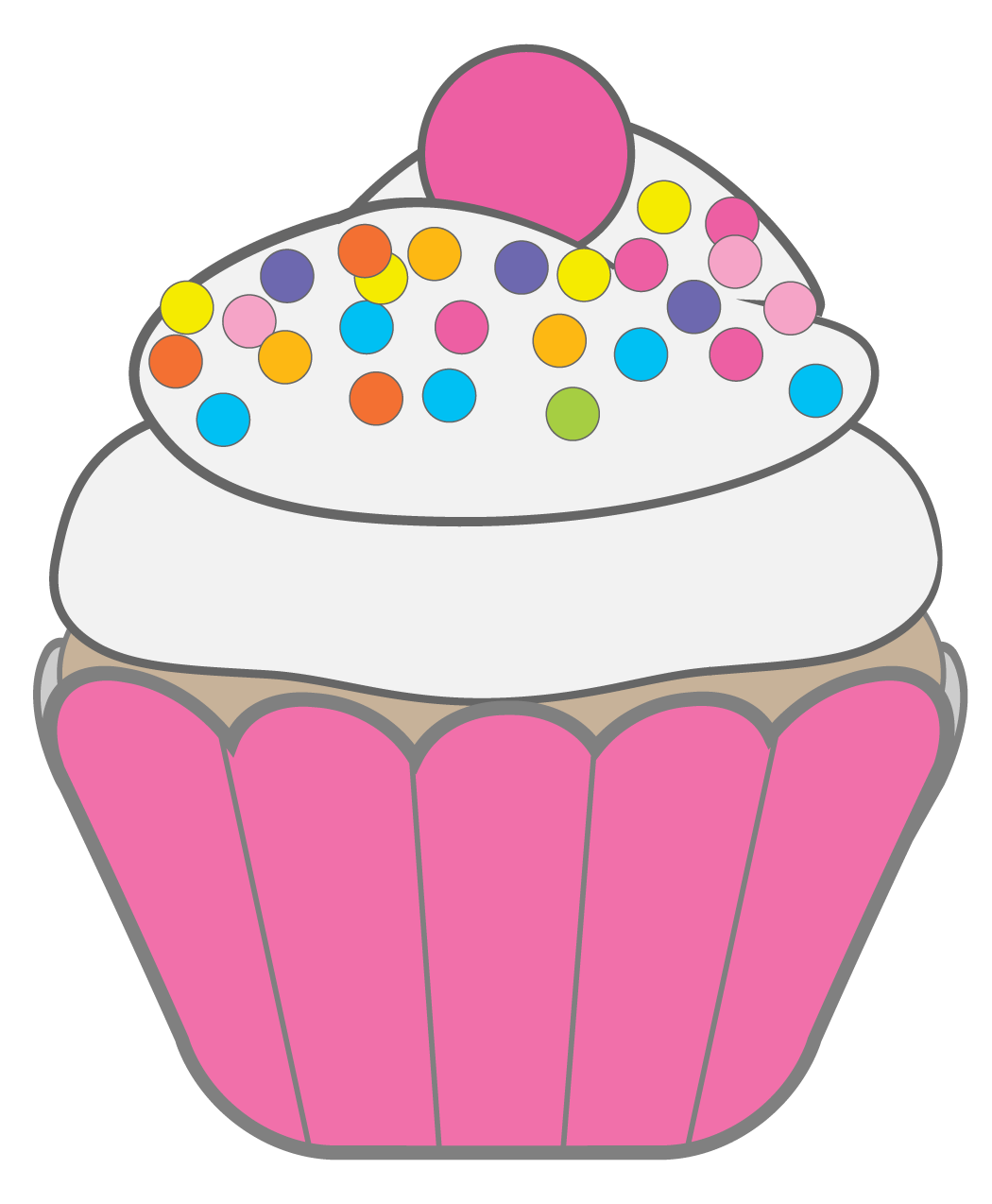 Cupcake clipart black and white free clipart images