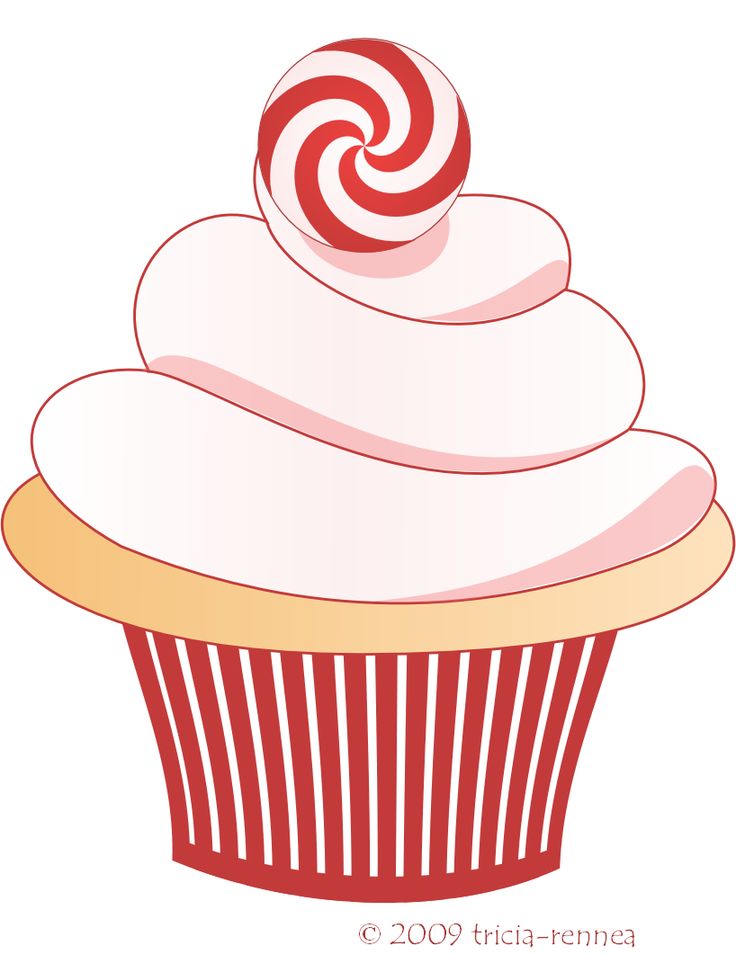 Cupcake free daisy clip art tricia rennea illustrator christmas