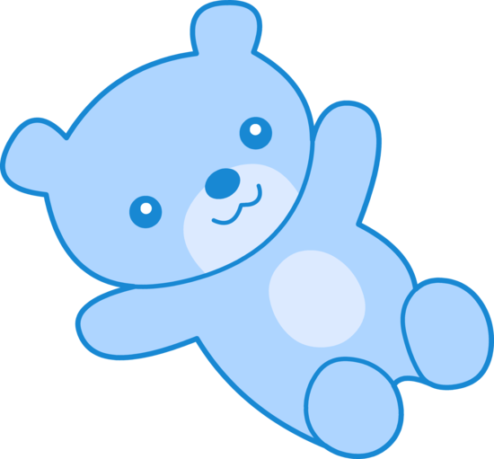 Cute blue teddy bear clipart free clip art