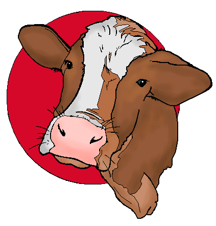 Cute cow clipart image 3