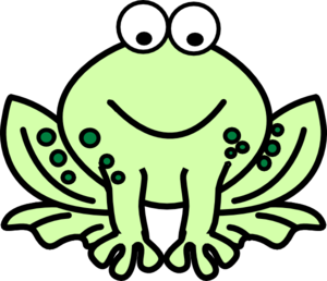 Cute hopping frog clipart free clipart images