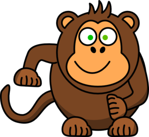 Cute monkey clip art free clipart images 3