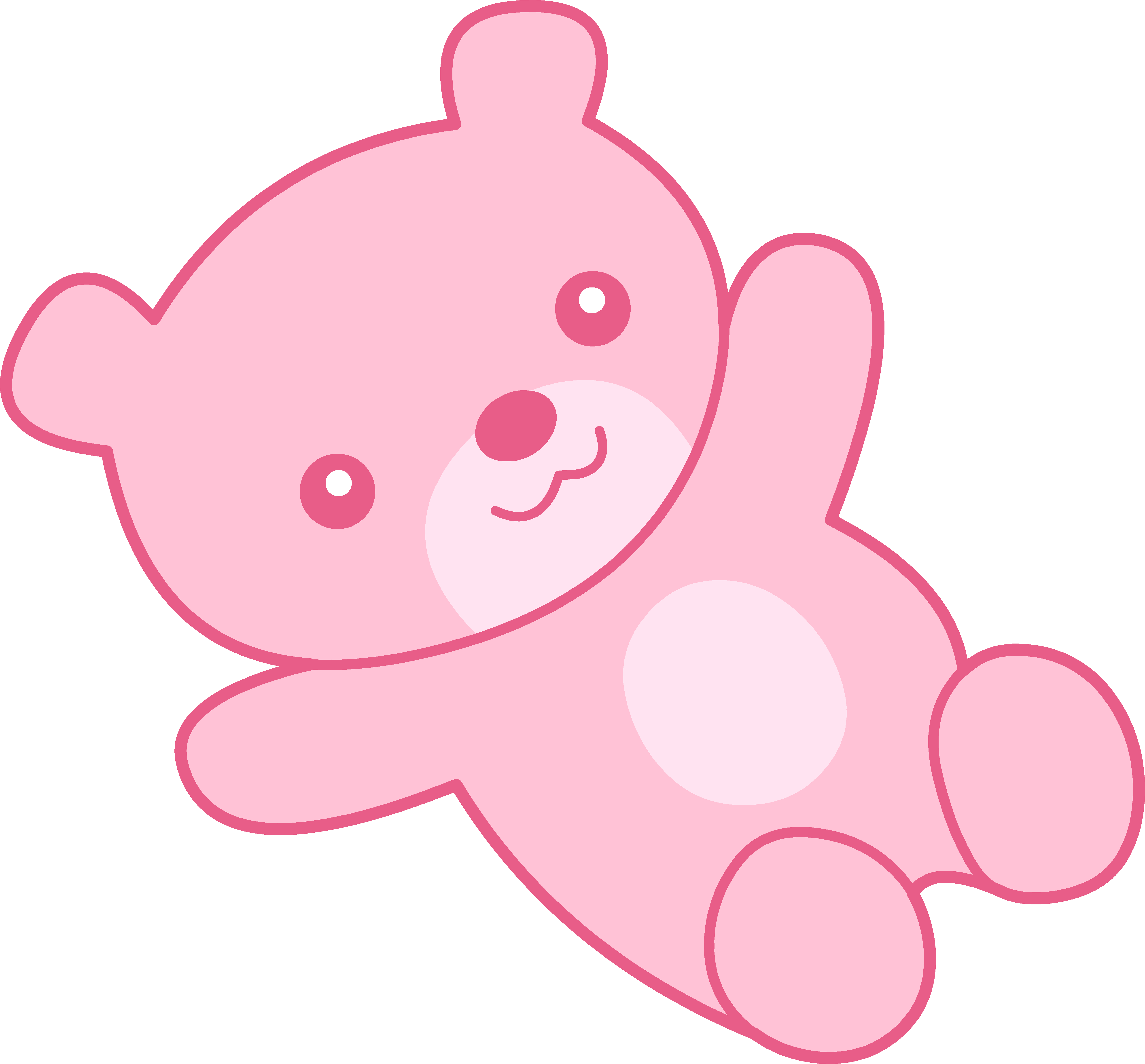 Cute pink teddy bear clipart free clip art
