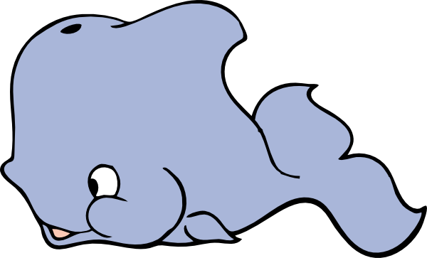 Cute whale clip art at clker com vector clip art
