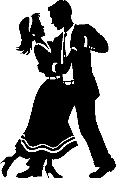 Dance clip art black and white free clipart images 3