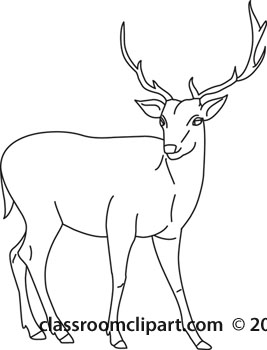 Deer buck clipart black and white danasrij top