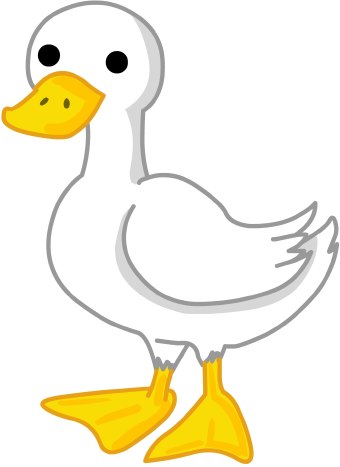 Duck clip art black and white free clipart images 3 - Clipartix