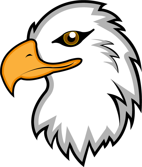 Eagle clip art with raised wings free clipart images