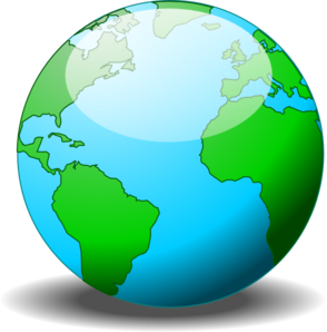 Earth globe clipart 2