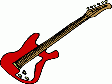 Electric guitar clipart black and white free 2