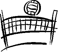 Flaming volleyball clipart free clipart images