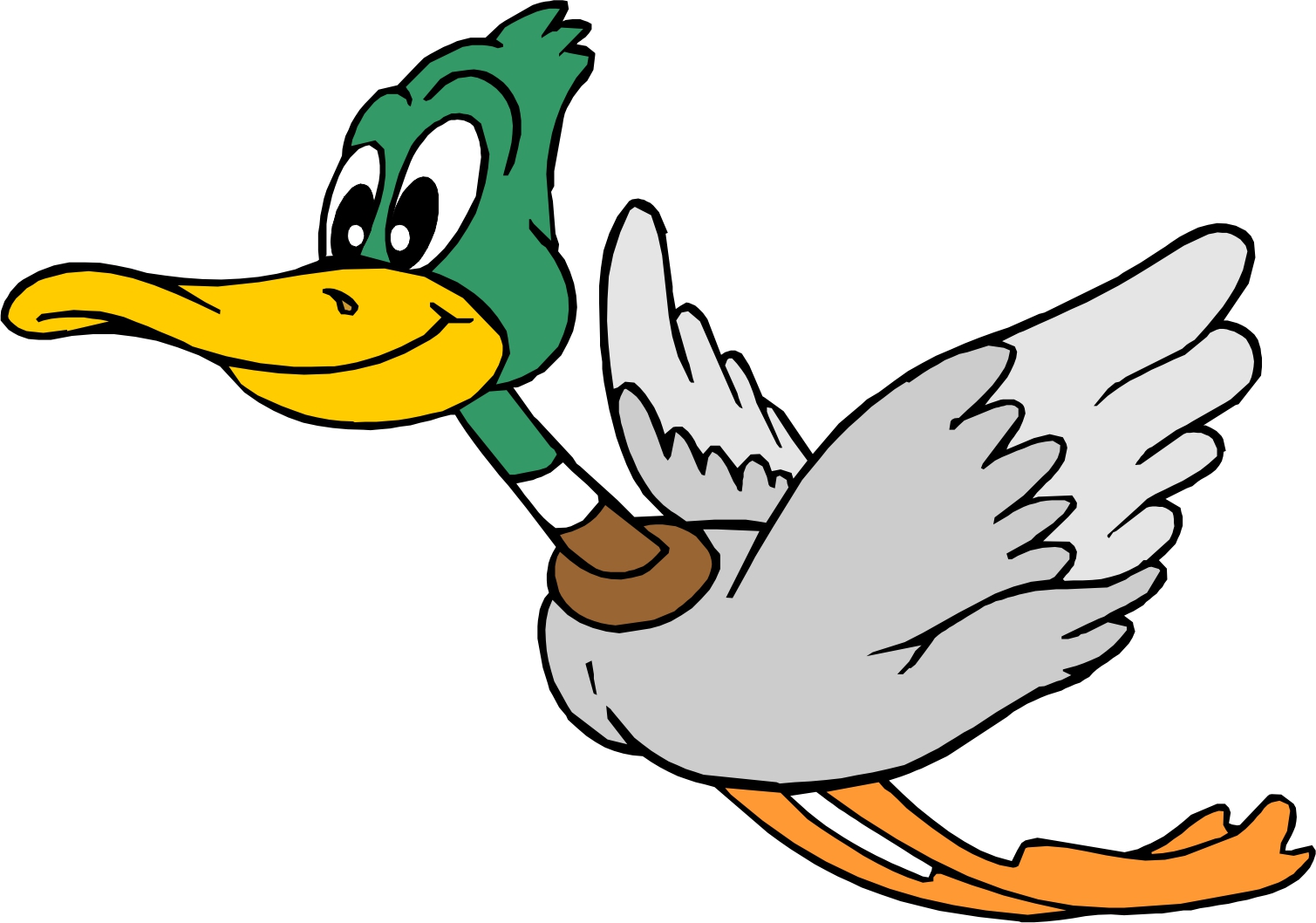 Flying duck clipart free clipart images image 3
