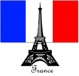 France clipart image the eiffel tower in paris france with the